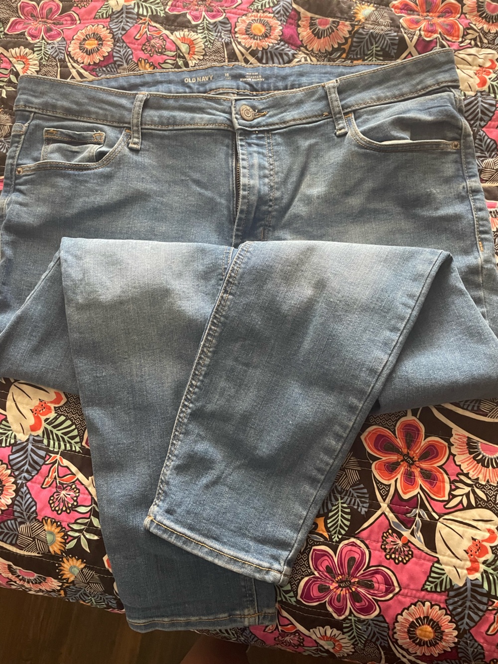 Old Navy Light Blue Women's Super Skinny Jeans